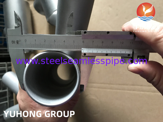 ASTM A815 S31803-W Y TEE Butt Welded Fitting B16.9 น้ำมันกลั่นปุ๋ยแก๊ส