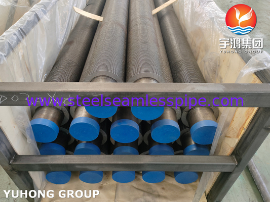 ASME SA106 GR.B เหล็กคาร์บอนความถี่สูง welded / HFW Fin Tube สําหรับ Bolier