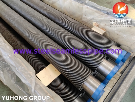 ASTM A106 ผู้ผลิตท่อครีบรอยเชื่อมความถี่สูง เหล็กกล้าคาร์บอน Soild Fin Tube