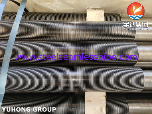 ASTM A106 ผู้ผลิตท่อครีบรอยเชื่อมความถี่สูง เหล็กกล้าคาร์บอน Soild Fin Tube