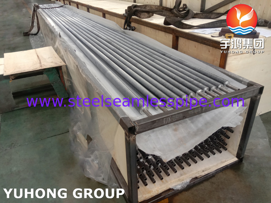 ท่อปีกประเภท G ที่ติดตั้ง ASME SB163 Monel 400/UNS N04400 ท่อฐานที่มีปีกอลูมิเนียม