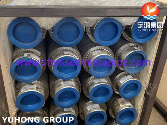 ท่อปีกแลกเปลี่ยนความร้อน ASTM A106 Gr.B ท่อปีกปั่นความถี่สูงจากเหล็กก๊าบอน
