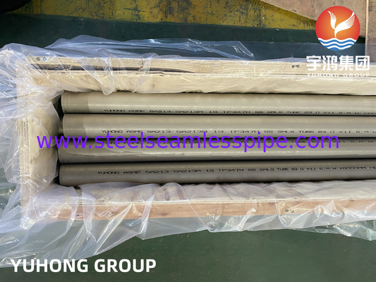 ASME SA213 วัสดุ TP304 / 304L / 316 / 347H ท่อแลกเปลี่ยนความร้อน ท่อเย็นอากาศ