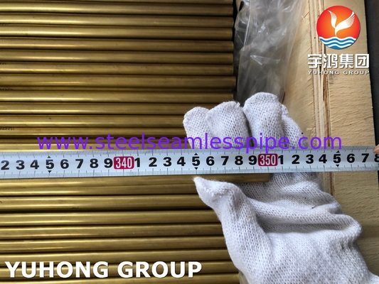 ASTM B111 C68700 อลูมิเนียมทองแดง เครื่องแลกเปลี่ยนความร้อนและท่อหม้อที่ไม่มีรอยต่อ
