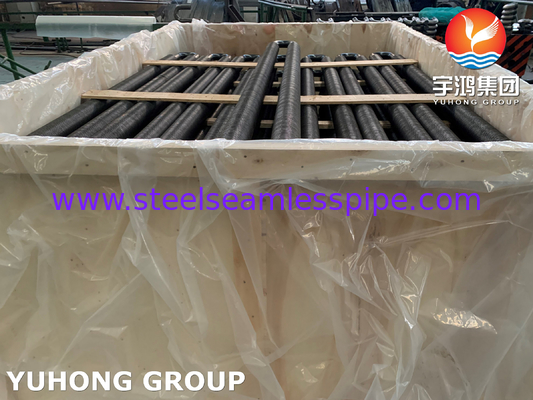 ASME SA106 GR.B โลหะคาร์บอน ความถี่สูง ท่อผิวผูกต่อความถี่สําหรับเครื่องประหยัด