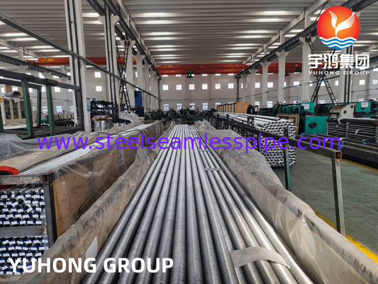 ASTM A179 ท่อเหล็กคาร์บอนที่มีปีกอลูมิเนียม ท่อปีกประเภท G ที่ติดตั้งสําหรับเครื่องแลกเปลี่ยนความร้อน