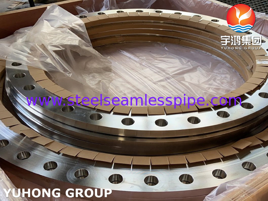 ASTM A240 F904L, UNS N08904, AWWA C207 สแตนเลสสลิปบนฟลานจ์, หน้าเรียบ