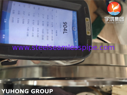 ASTM A240 F904L, UNS N08904, AWWA C207 สแตนเลสสลิปบนฟลานจ์, หน้าเรียบ