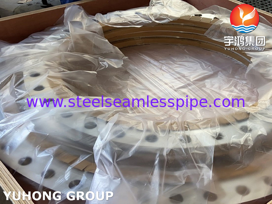 ASTM A240 F904L, UNS N08904, AWWA C207 สแตนเลสสลิปบนฟลานจ์, หน้าเรียบ