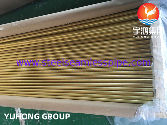 ASTM B111 / ASME SB111 C44300 ทองแดง นิเคิลท่อไร้รอยสําหรับการใช้งานระบบเย็นแบบคอนเดนเซอร์