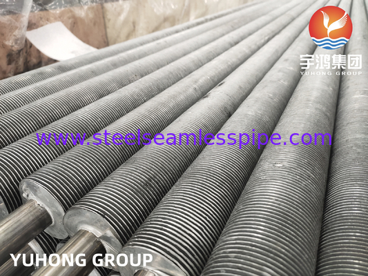 ท่อปีกขีดออก ท่อปีกเหล็กไร้ขัด ASME SA249 TP304 อลูมิเนียม1060 เครื่องแลกเปลี่ยนความร้อนเรเดียเตอร์ เครื่องทําความเย็นอากาศ