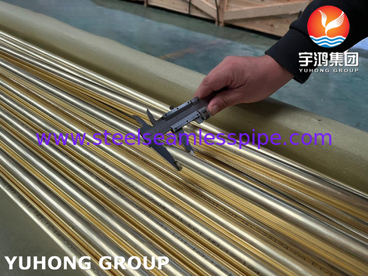 ท่อไร้สายเหล็กเหล็กเหล็กเหล็กท่อท่อทองแดง ASTM B111 C44300 C71500 C68700 การใช้งานเครื่องแลกเปลี่ยนความร้อน