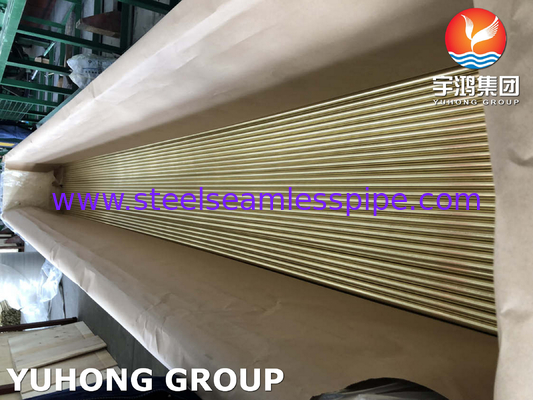 ท่อไร้สายเหล็กเหล็กเหล็กเหล็กท่อท่อทองแดง ASTM B111 C44300 C71500 C68700 การใช้งานเครื่องแลกเปลี่ยนความร้อน