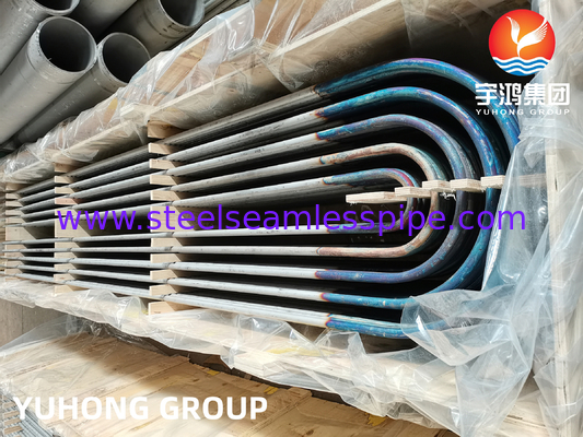 ASME SA213 TP316L ท่อสแตนเลส U Bend Tube สําหรับเครื่องแลกเปลี่ยนความร้อนและไบเลอร์
