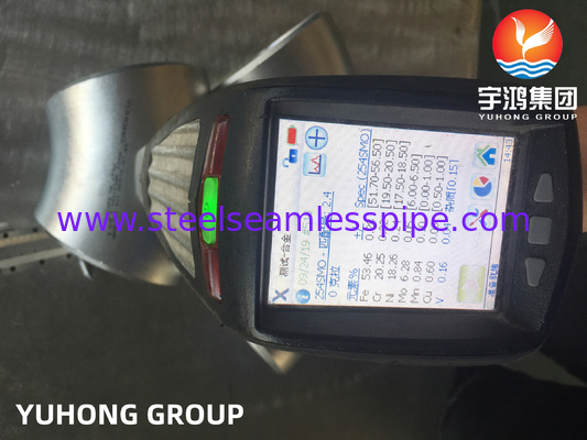 ASTM A403 / ASME SA403 WPS31254 เหล็กไร้ขัดลวด ติดต่อแบบไร้รอยเอลโค้ท Buttwelded B169