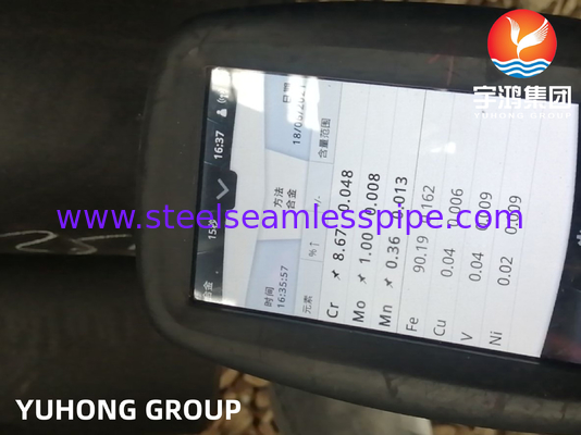 ASTM A335 / ASME SA335 P9 ท่อไร้รอยเหล็กสแตนเลส สีดํา
