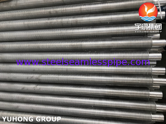 ASME SA213 TP304 Extruded Fin Tube Stainless Steel + Al Fin สำหรับ Economizer