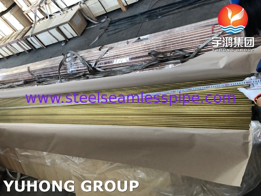 ASME SB111 CuZn20Al2 / CZ110 / UNS C68700 ท่ออัดไร้รอยเหล็กอัลลูมิเนียม