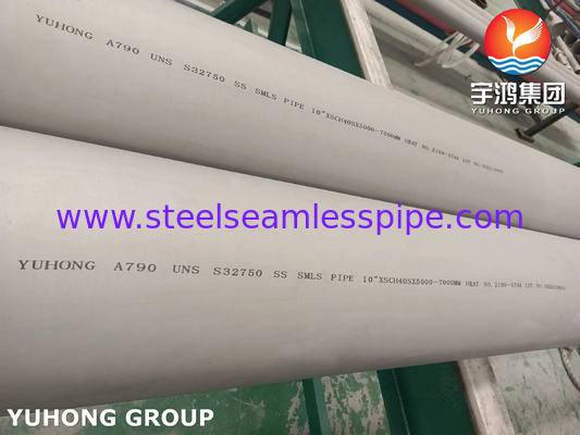 ASTM A790 S31803, S32750, S32205, S31254 ท่อเหล็กแบบสองแบบสําหรับการใช้งานในอุตสาหกรรม