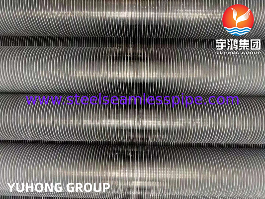 ASTM A249 TP304 ท่ออลูมิเนียม Fin T ชนิด Extruded Finned Tube สำหรับ Heat Exchanger Dryer