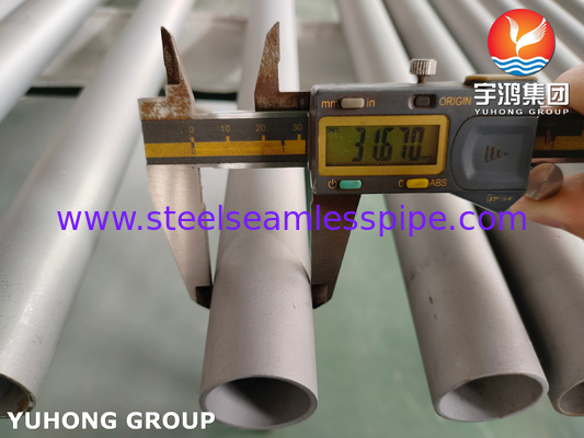 ASME SA268 TP410 1.4006 ท่อแลกเปลี่ยนความร้อนแบบไร้รอยเหล็กไร้ขัด