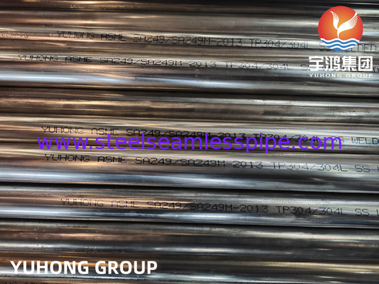 ASME SA249 TP304/304L 1.4301/1.4307 สแตนเลสกระจ่างกระจกกระจกกระจก