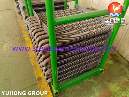 ท่อครีบ U-type เหล็กกล้าคาร์บอนต้านทานการกัดกร่อนสูงสำหรับเครื่องแลกเปลี่ยนความร้อน