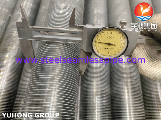ASME SA179 หลอดปีกขัดจากเหล็กก๊าบอน สําหรับอุปกรณ์แลกเปลี่ยนความร้อน