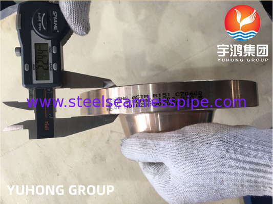 ASTM B151 C70600 ทองแดง นิเคิล สังกะสีเหล็กโกหก Flange Weldneck ยกหน้า B16.5 สําหรับท่อ
