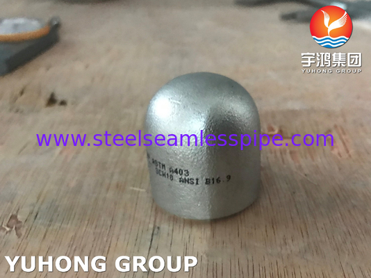 ASTM A403 WP304L 1.4307 ปิดปลายปลายสแตนเลส Buttweld