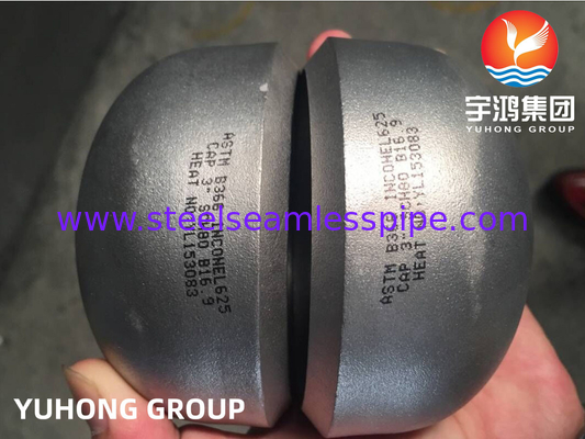ASTM B366 Inconel 625 / UNS N06625 ปิดปลาย Cap นิเคิลเหล็กสแตนเลส Buttweld Fitting