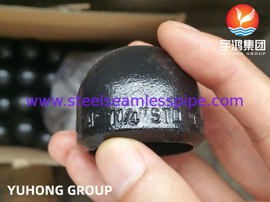 ASTM A234 WPB ปิดปลาย Cap การติดตั้งท่อ Buttweld สแตนเบอร์คาร์บอน