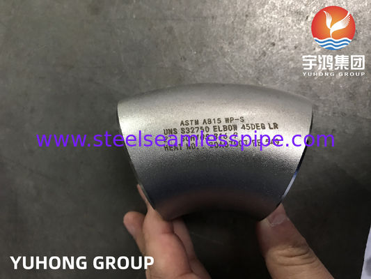 ASTM A815 WP-S UNS S32750 S32760 Elbow 90DEG LR 2' SCH10S ท่อน้ํามันและก๊าซ9