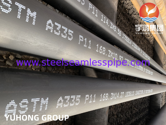 ท่อไร้รอยเหล็กสแตนเลส ASTM A335, ASME SA335 P5 P9 P11 P12 P22 P91 P92 สําหรับพลังงานโรงไฟฟ้า, เครื่องปั่นน้ําเหลว,พลังงานความร้อน