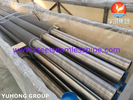 ASME SA106 Gr.B โลหะคาร์บอนสแตนเลส หลอดปัดปัดความถี่สูงสําหรับการใช้งานในเครื่อง condenser