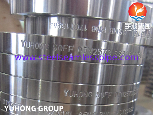 DIN2573, ASTM A182 F316 F316L, สแตนเลสสลิสบนแฟลนเจอร์, หน้าราบ B16.5