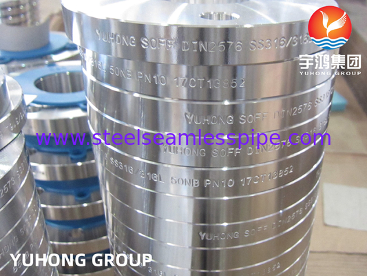 DIN2573, ASTM A182 F316 F316L, สแตนเลสสลิสบนแฟลนเจอร์, หน้าราบ B16.5