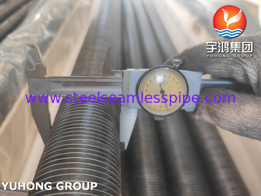 ASTM A179 สแตนเลสคาร์บอน สายต่อไม่ติด แบบ L ท่อปีกสําหรับเครื่องทําความร้อนอากาศ