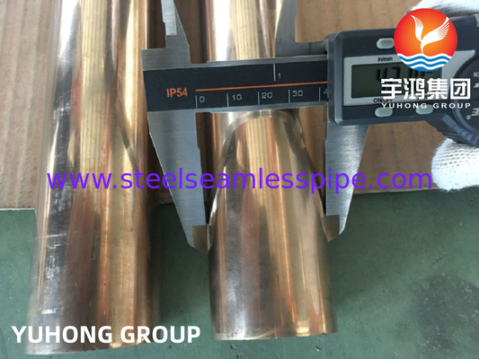 ASTM B466, ASME SB466 C70600 ท่อไร้รอยทองแดง นิเคิลสําหรับเครื่องแลกเปลี่ยนความร้อน