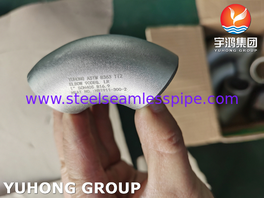 ASTM B363 WPT2 เอลโค้ท ทิตาเนียมสแตนเลส สแตนเลส Buttweld Fitting ASME B169