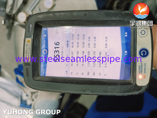 EN10253-4 1.4404 WP316L อุปกรณ์ประกอบท่อสแตนเลสแบบเอลบิวสําหรับโรงงานบําบัดน้ํา