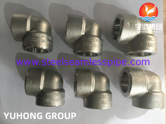 ASTM A182 F304 สแตนเลสสลักที่เข้ากัน 90 DEG11