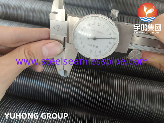 Asme Sa179 กว้าง 25.4mm Cs Tube With Embedded Type Fins ปีกปีกท่อ