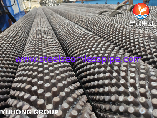 ASTM A335 P5 P9 P11 P22 P91 หลอดปีกเหล็กสแตนเลสสําหรับเครื่องแลกเปลี่ยนความร้อน