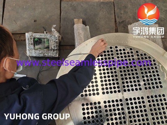 ASTM A182 F304, 304L, SUS304 ใบท่อเหล็กไร้ขัดสําหรับเครื่องแลกเปลี่ยนความร้อน