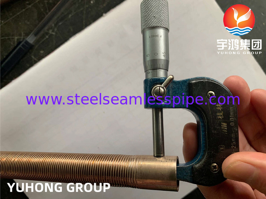 ASTM B111 C70600 ทองแดง นิเคิล ท่อปีกต่ํา O61 สําหรับเครื่องเย็นน้ํามัน