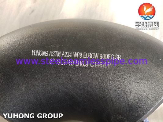 ASTM A234 WP9 CL1 CL3 สแตนเลส สแตนเลส Buttweld 180Deg SR Elbow B16.9 สําหรับโรงแปรรูปน้ํามัน