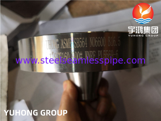 ASTM B564 สังกะสี600 UNS NO6600 สังกะสีไนเคิล Blind RF Face Flange Forging