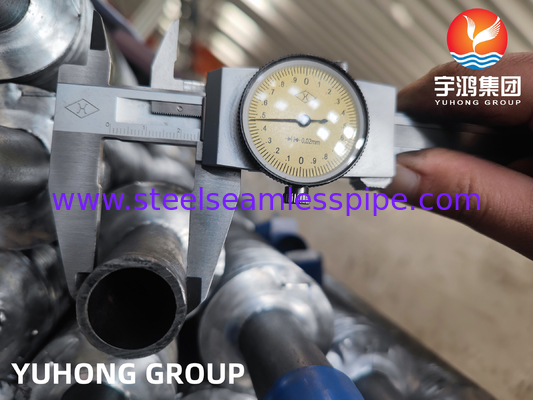 ท่อเหล็กกล้าคาร์บอน ASTM A179 พร้อมครีบ G ฝัง + ครีบ AL 1060 สำหรับเครื่องอุ่นอากาศ