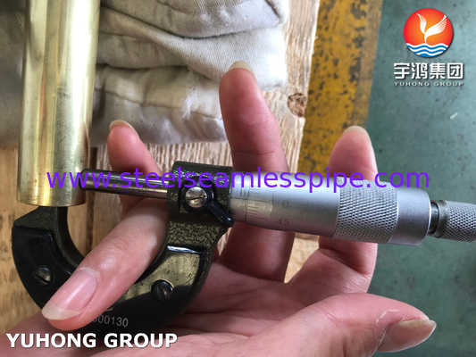 ASME SB111 C44300 ท่อทองแดงอามิเรลตี้ O61 ปลายเย็นสําหรับเครื่องแลกเปลี่ยนความร้อน